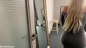 Horny officer arrests me for dirty acts with his huge cock at work.