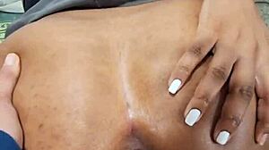 Perfect Latina ass spreading wide in doggystyle, gaping from rough assfucking!