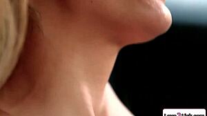 voyeur latina masturbates watching two babes lick shaved pussy