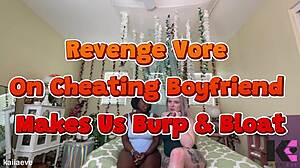 Revenge Vore on Cheating Boyfriend with Blonde Black Alternative Domination Fantasy