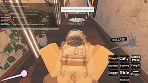 In This Roblox Scene, She Takes Deepthroat And Anal Doggystyle Sex.