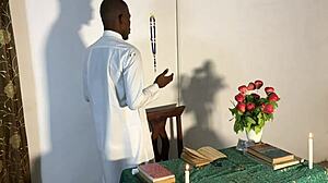 Reverend Step Sister Confesses Sins, Gets Multiple Cumshots And Squirts In Convent