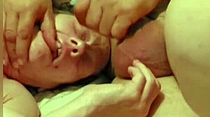 Close up cock sucking her pussy and ass.