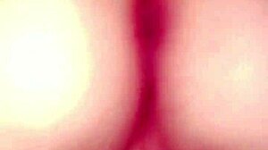 crystal is playing with her vibrator as jamer licks her big ass