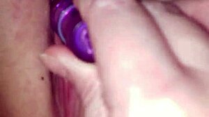crystal is playing with her vibrator as jamer licks her big ass