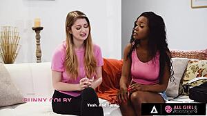 All Girl Massage - Sexy Ebony Jezabel Vessir Licks And Massages Hot Girl's Pussy 😍