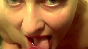 Horny milf swettysvett sucks in the bathroom after a steamy workout