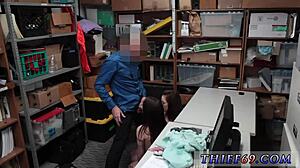 police raid turns into gangbang with clothes ripped and blowjobs