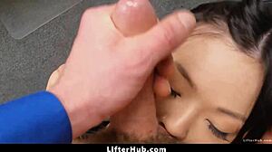 Burglar Caught In Shop, Clothes Ripped Off For Police Punishment In Doggystyle And Missionary