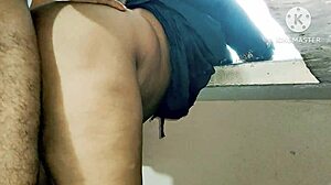 Indian desi mom bent over, taking monster cock hard in kitchen doggystyle!