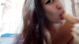 Nipples Erect As She Fucks Pussy Fast