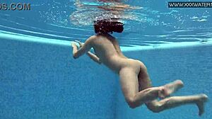 Lady Dee Cute Shy Czech Teen 18+ Swimming Underwater In Pool With Juicy Tight Body.