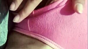 Horny cousin records her masturbation and sends it to me