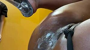 Cream machine pussy and anal