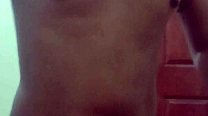 Latina Brunette Amateur Starts Recording Homemade Session