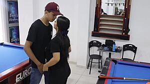 Oh, I Teach My Stepsister Billiards Then Fuck Her Tight Pussy Hard!