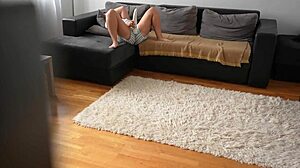 Caught step sister masturbating and fucked her as punishment bent over