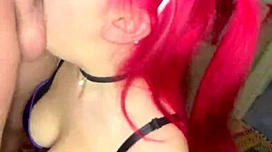 cute teen gets facefucked, rims balls, and drinks sperm