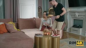 Rim4K: Blonde Nerd's Ass Licking Fetish Looks Surprisingly Great