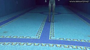 Lady Dee Cute Shy Czech Teen 18+ Swimming Underwater In Pool With Juicy Tight Body.