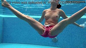 Lady Dee Cute Shy Czech Teen 18+ Swimming Underwater In Pool With Juicy Tight Body.