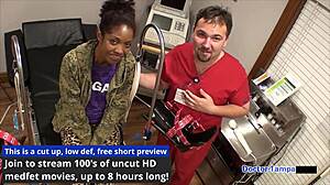 I'm Lotus Lain spreadin' my small tits for Dr. Tampa's humiliatin' physical at university