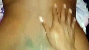 Thick ebony MILF takes BBC DOGGYSTYLE with ANAL PLUG in big ASS