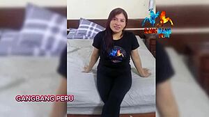 Intriguing interview with Latina amateur Shanell during casting.