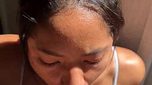 big booty brunette gets what she wants when she meets her stepbrother -amateur couple- nysdel 😈