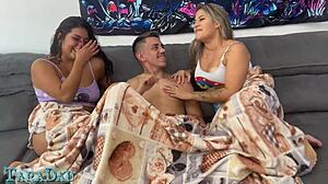 we invited a pretty housewife friend for a movie night but had a fun homemade swingers experience