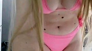 elza dominates the pink girl with toys and dirty talk