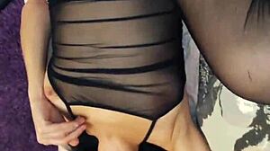 Homemade Couple In Stockings And Lingerie