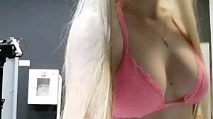 elza dominates the pink girl with toys and dirty talk