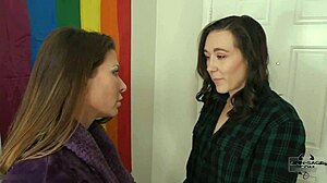 Sinn Sage dominates Ariel X with a huge strap-on toy