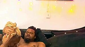 Slut deepthroats monster cock for facial cumshot.