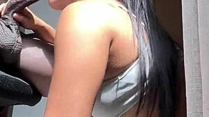 big booty brunette gets what she wants when she meets her stepbrother -amateur couple- nysdel 😈