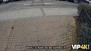 vip4k hes jealous because i paid rent with my shaved pussy to friend outdoors.