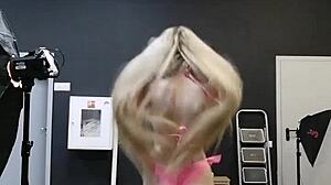 elza dominates the pink girl with toys and dirty talk