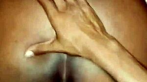 Thick ebony MILF takes BBC DOGGYSTYLE with ANAL PLUG in big ASS