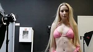 elza dominates the pink girl with toys and dirty talk