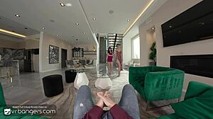 Aria Valencia and Angel Windell in Hot Teen Threesome