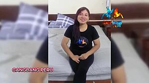 Intriguing interview with Latina amateur Shanell during casting.