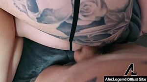 lucky stepbro alex legend fucks the inked redhead pawg taylor nicole's hairy pussy