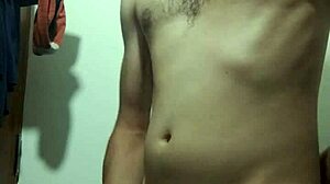 Why is this young skinny girl undressing for masturbation with a monster cock?