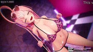 hanako's dynamic hip swing dance with big ass and tits by ngon 😍