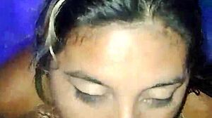 mexican puta sucking dick in pool, no fear of neighbors?