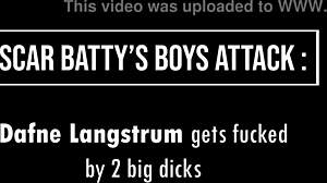 Dafne Langstrump Endures Double Penetration With Anal Gaping And Ass To Mouth