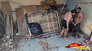 Wow, The Beautiful BBW Gave Her Juicy Ass To Her Brother-In-Law In The Abandoned House For Bareback Fuck!