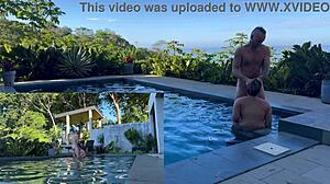 Outdoor Anal and Blowjob Fun in Costa Rica with Friend