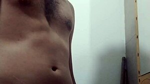 Why is this young skinny girl undressing for masturbation with a monster cock?